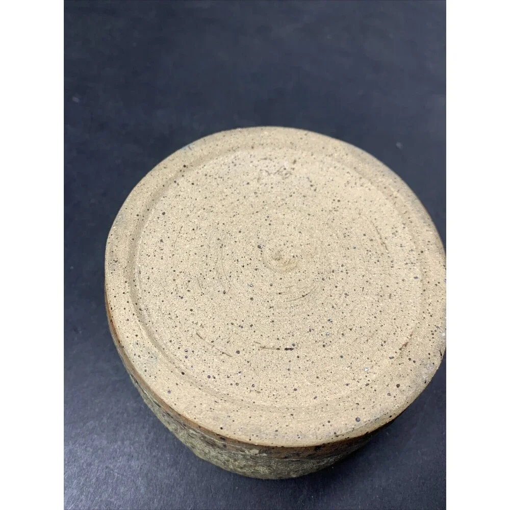 Stoneware Glazed Butter Bell Keeper Crock Handmade Art Pottery